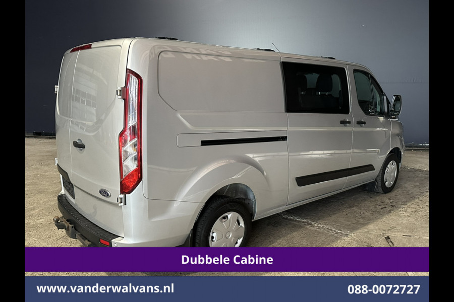 Ford Transit Custom 2.0 TDCI 131pk L2H1 Dubbele Cabine Euro6 Airco | 6-Zits | Camera | Navigatie | Apple Carplay | LED | Cruisecontrol Android Auto, Parkeersensoren, 2800kg Trekhaak, Dakdragers