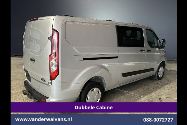 Ford Transit Custom 2.0 TDCI 131pk L2H1 Dubbele Cabine Euro6 Airco | 6-Zits | Camera | Navigatie | Apple Carplay | LED | Cruisecontrol Android Auto, Parkeersensoren, 2800kg Trekhaak, Dakdragers