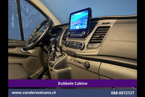 Ford Transit Custom 2.0 TDCI 131pk L2H1 Dubbele Cabine Euro6 Airco | 6-Zits | Camera | Navigatie | Apple Carplay | LED | Cruisecontrol Android Auto, Parkeersensoren, 2800kg Trekhaak, Dakdragers