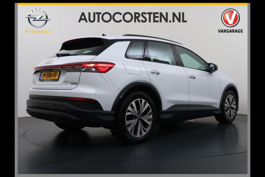 Audi Q4 e-tron 50 Quattro 300pk 82kWh SOH 95% Launch Ed. Advanced Plus Warmtepomp Leder SONOS®-Hifi Navi Camera Adap.Cruise Elek.Stoelen+Memory Head-Up Pdc DAB Matrix LED Lmv € 76.000 nieuw! 1e Eigenaar Origineel Nederlandse Auto Dealeronderhouden