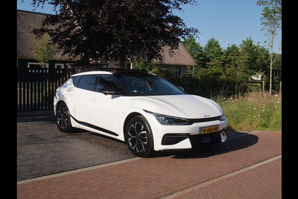 Kia Ev6 GT-Line 77.4 kWh | SOH 100% | Panoramadak | Trekhaak | 360 Camera | Head-Up Display | MERIDIAN SURROUND |