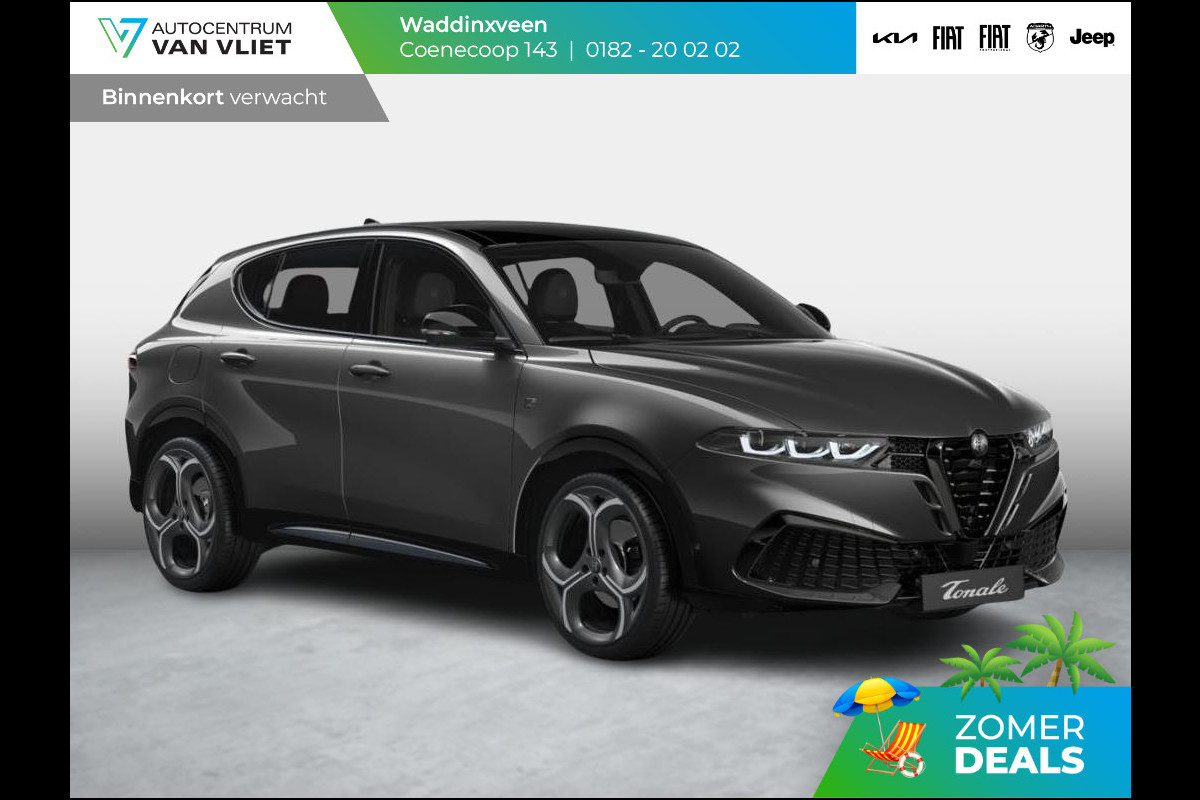 Alfa Romeo Tonale 1.3 Ibrida Plug-In Q4 270pk AWD Ti | 20" | Technology Pack | Rosso Leather | Schuif/Kanteldak