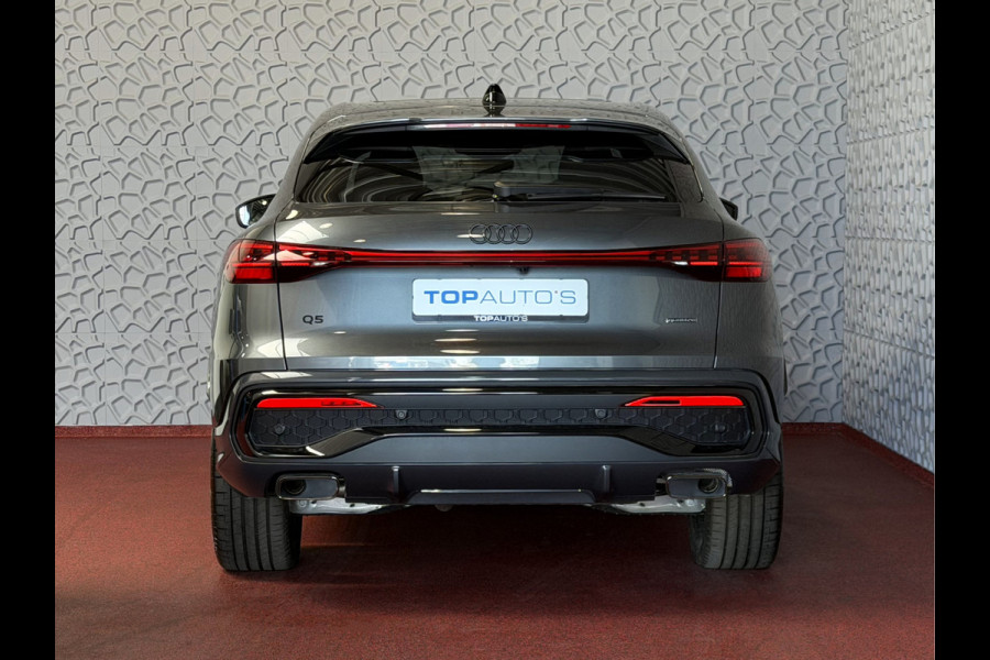 Audi Q5 Sportback 2.0 TFSI E-HYBRID 367PK QUATTRO LEER PANO S EDITION COMPETITION 21''LMV MATRIX.LED PASS .DISPLAY ELEK.STOEL 100 km elektrisch rijden