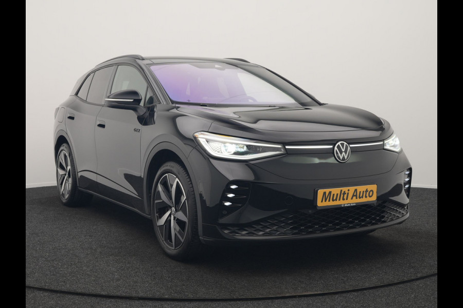 Volkswagen ID.4 GTX 4Motion 77 kWh 299pk Dealer O.H. | Panodak | Adaptive Cruise | Head Up | 360 Camera | Alcantara Sportstoelen Massage & Memory | IQ Light | Sfeerverlichting | Keyless | Blis | Stoelen & Stuur Verwarmd | Apple Carplay |