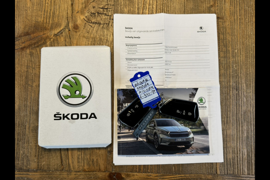 Škoda ENYAQ iV 80 Limited Edition Camera Carplay Navi Stoel en Stuurverwarming Climate Control achter