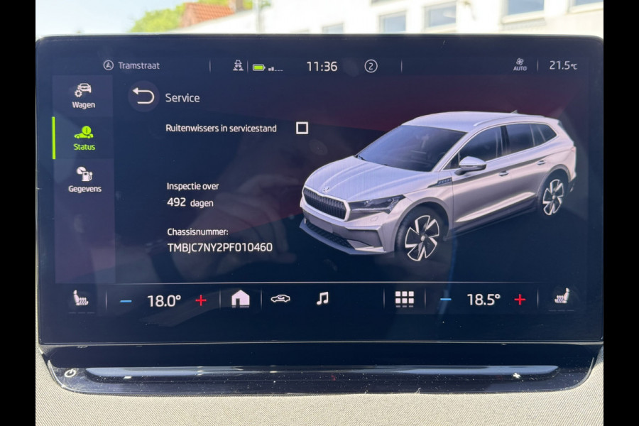 Škoda ENYAQ iV 80 Limited Edition Camera Carplay Navi Stoel en Stuurverwarming Climate Control achter
