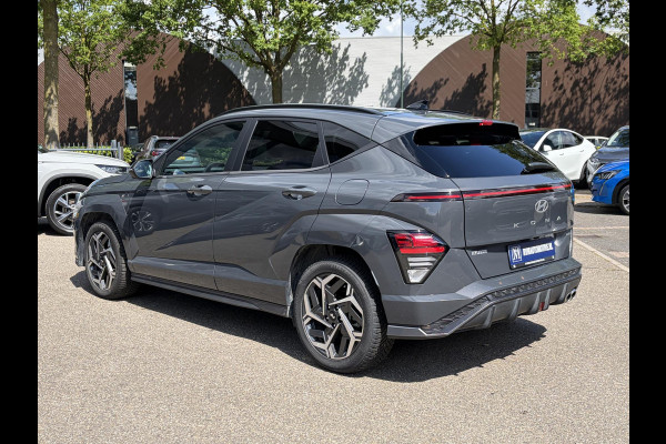Hyundai Kona 1.6 GDI HEV N Line FULL OPTION|  STOELVERWARMING + VENTILATIE| STUURVERWARMING| ELEK. STOEL| ELEK. ACHTERKLEP| ADAPTIVE CRUISE CONTROL| 360 CAMERA | ALL SEASON BANDEN |