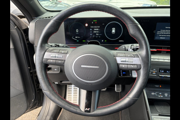 Hyundai Kona 1.6 GDI HEV N Line FULL OPTION|  STOELVERWARMING + VENTILATIE| STUURVERWARMING| ELEK. STOEL| ELEK. ACHTERKLEP| ADAPTIVE CRUISE CONTROL| 360 CAMERA | ALL SEASON BANDEN |