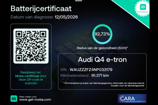 Audi Q4 Sportback e-tron 40 S edition 77 kWh 93% SOH Sportstoelen|Camera|ACC