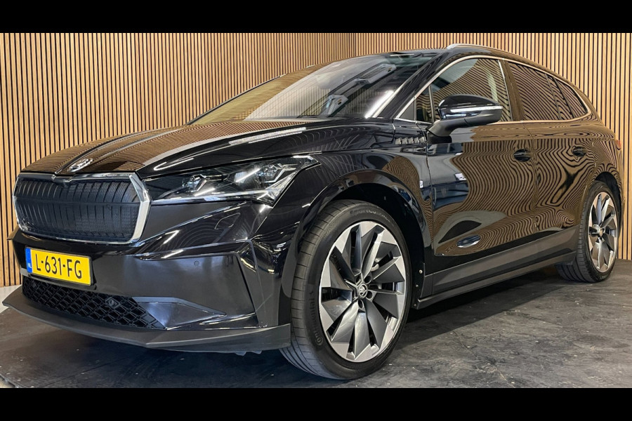 Škoda ENYAQ iV 80|90% SOH|GROTE ACCU|ACC|LEDER|ELEK.INTERIEUR+TREKHAAK|STUUR+STOELVERWARMING V+A|CAMERA|CARPLAY|NL|NAP|1 EIGENAAR|
