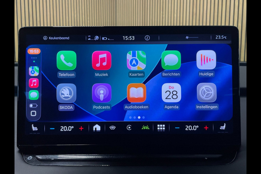Škoda ENYAQ iV 80|90% SOH|GROTE ACCU|ACC|LEDER|ELEK.INTERIEUR+TREKHAAK|STUUR+STOELVERWARMING V+A|CAMERA|CARPLAY|NL|NAP|1 EIGENAAR|