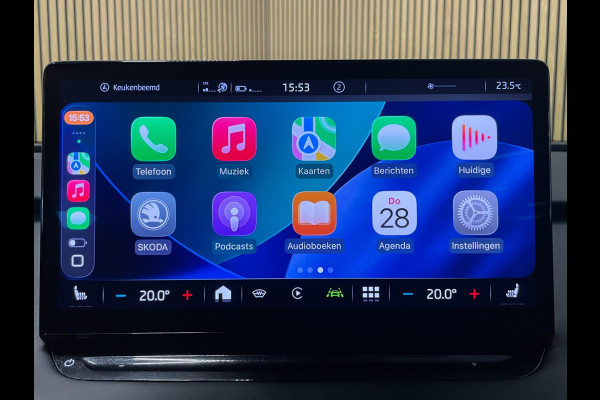 Škoda ENYAQ iV 80|90% SOH|GROTE ACCU|ACC|LEDER|ELEK.INTERIEUR+TREKHAAK|STUUR+STOELVERWARMING V+A|CAMERA|CARPLAY|NL|NAP|1 EIGENAAR|