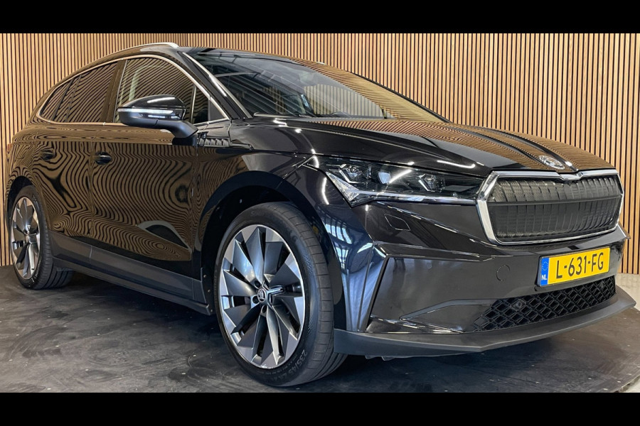 Škoda ENYAQ iV 80|90% SOH|GROTE ACCU|ACC|LEDER|ELEK.INTERIEUR+TREKHAAK|STUUR+STOELVERWARMING V+A|CAMERA|CARPLAY|NL|NAP|1 EIGENAAR|