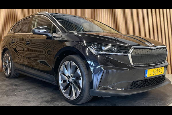 Škoda ENYAQ iV 80|90% SOH|GROTE ACCU|ACC|LEDER|ELEK.INTERIEUR+TREKHAAK|STUUR+STOELVERWARMING V+A|CAMERA|CARPLAY|NL|NAP|1 EIGENAAR|