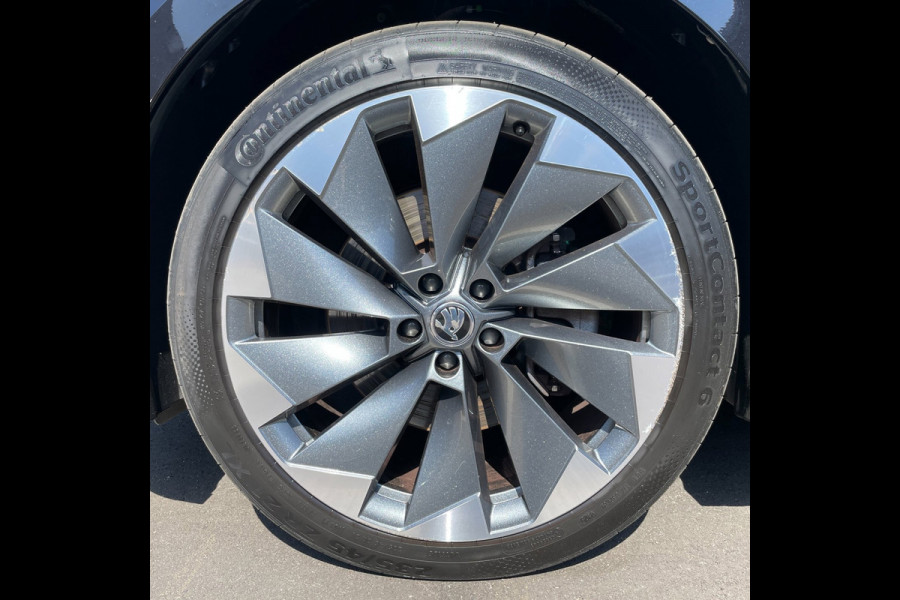 Škoda ENYAQ iV 80|90% SOH|GROTE ACCU|ACC|LEDER|ELEK.INTERIEUR+TREKHAAK|STUUR+STOELVERWARMING V+A|CAMERA|CARPLAY|NL|NAP|1 EIGENAAR|