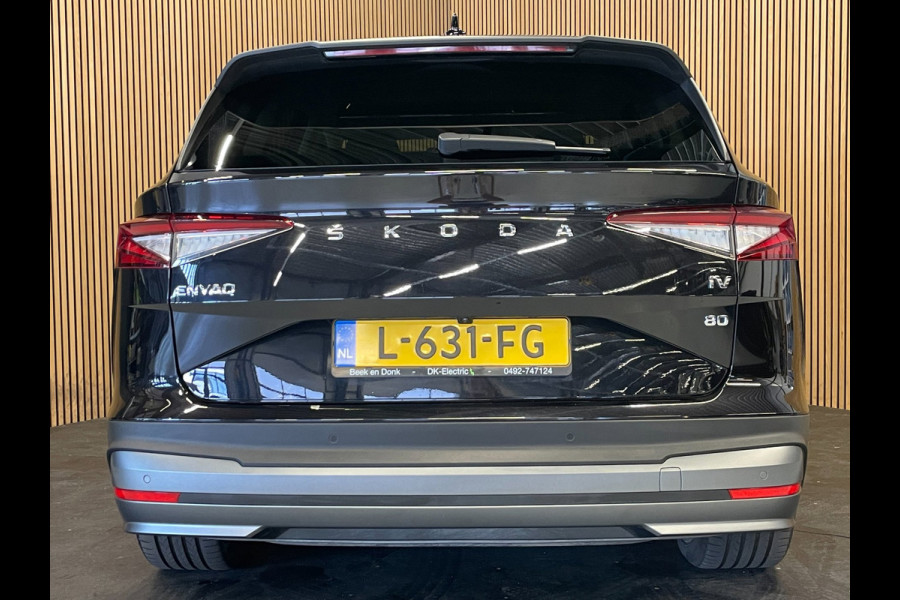 Škoda ENYAQ iV 80|90% SOH|GROTE ACCU|ACC|LEDER|ELEK.INTERIEUR+TREKHAAK|STUUR+STOELVERWARMING V+A|CAMERA|CARPLAY|NL|NAP|1 EIGENAAR|