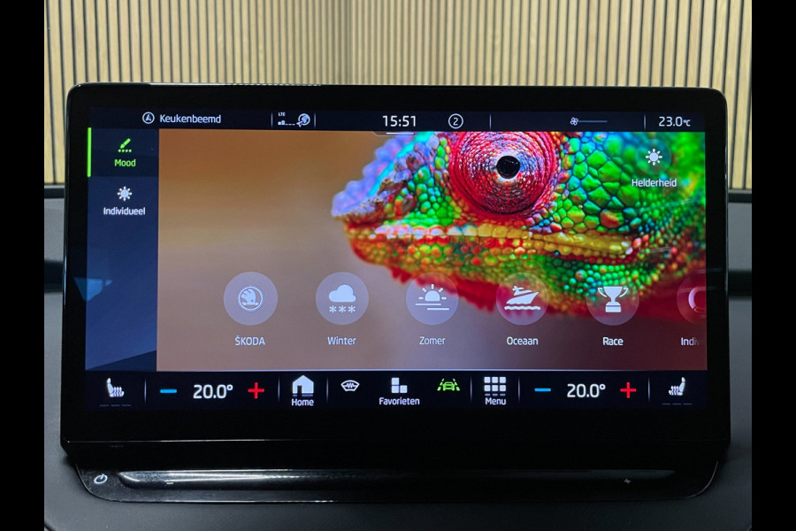 Škoda ENYAQ iV 80|90% SOH|GROTE ACCU|ACC|LEDER|ELEK.INTERIEUR+TREKHAAK|STUUR+STOELVERWARMING V+A|CAMERA|CARPLAY|NL|NAP|1 EIGENAAR|