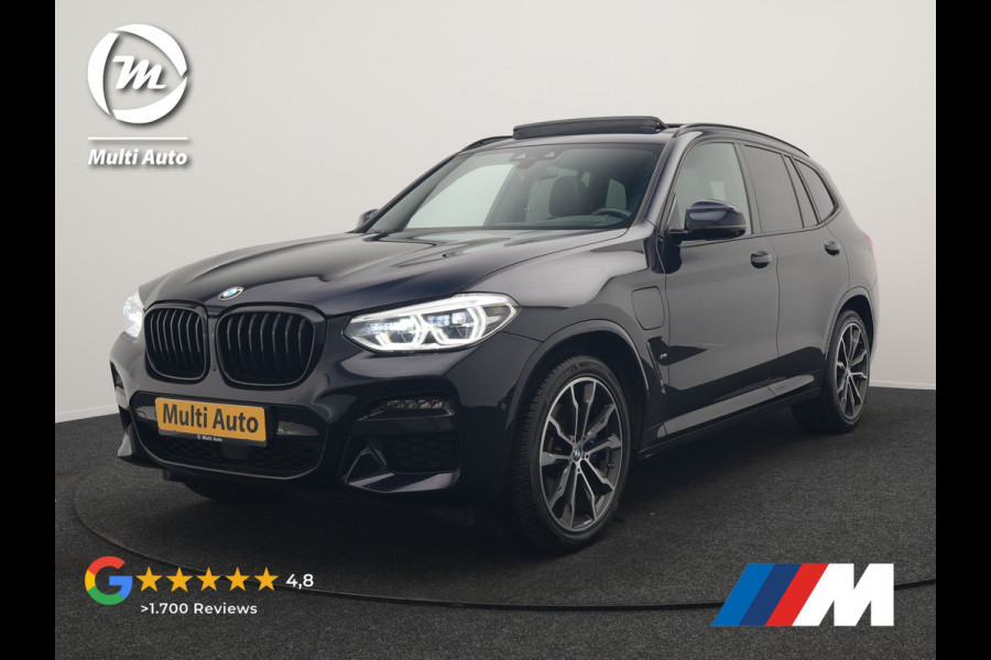 BMW X3 xDrive30e M Sport PHEV 293pk Dealer O.H. | Trekhaak Af Fabriek | Panodak | Head Up | Adaptive Cruise | 360 Camera | Harman / Kardon | Adaptief Onderstel | Lederen Sportstoelen Memory & Verwarmd | Keyless | Blis | Sfeerverlichting |  Plug In Hybrid |