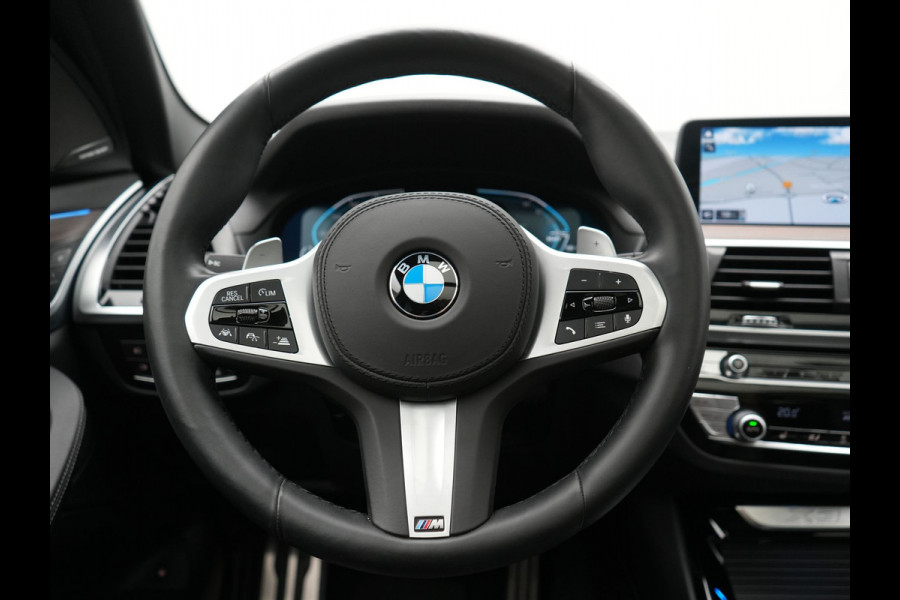 BMW X3 xDrive30e M Sport PHEV 293pk Dealer O.H. | Trekhaak Af Fabriek | Panodak | Head Up | Adaptive Cruise | 360 Camera | Harman / Kardon | Adaptief Onderstel | Lederen Sportstoelen Memory & Verwarmd | Keyless | Blis | Sfeerverlichting |  Plug In Hybrid |