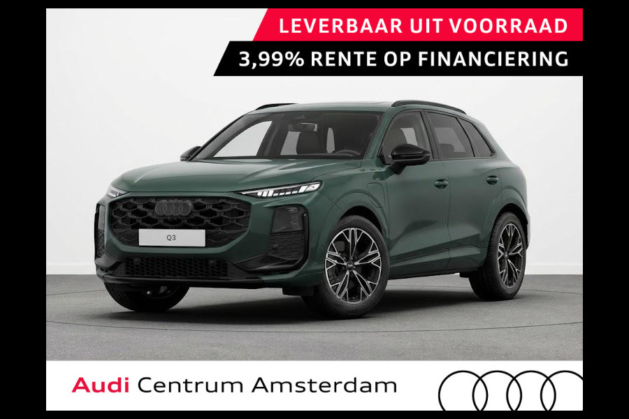 Audi Q3 S edition e-hybrid 272 pk | Techniekpakket plus | Panorama-glasdak | Optiekpakket zwart-glanzend | Sportstoelen zwart leder |