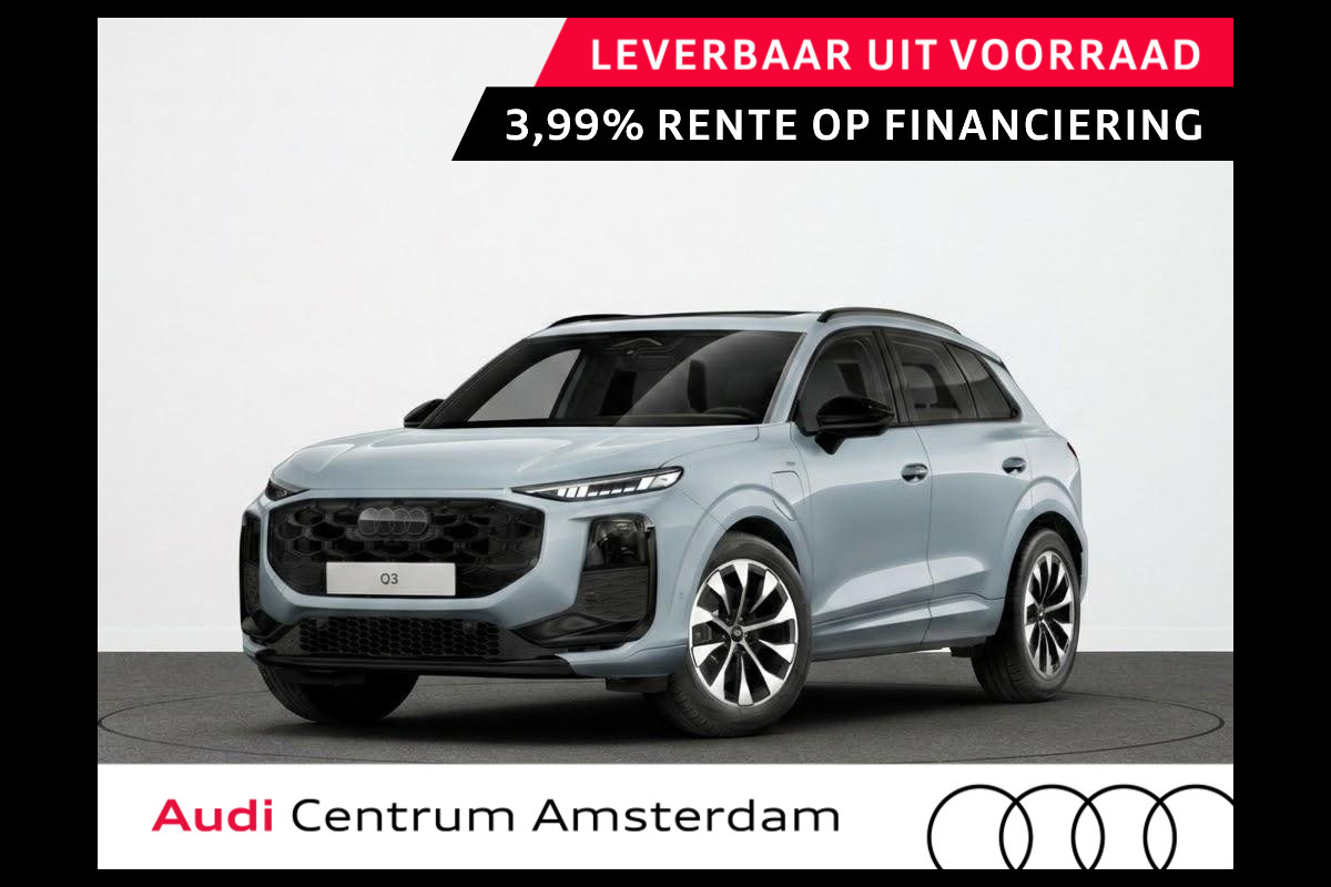 Audi Q3 S edition e-hybrid 272 pk | Techniekpakket plus | Panorama-glasdak | Optiekpakket zwart-glanzend | Trekhaak mech. zwenkbaar |