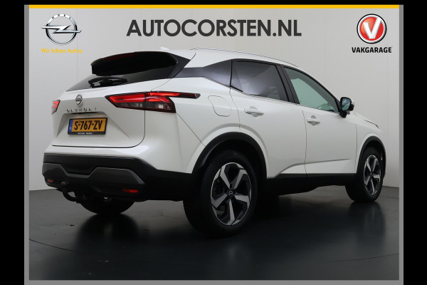 Nissan QASHQAI 1.3T 158PK MHEV Automaat Xtronic Panoramadak Trekhaak Adap.Cruise Navi Ecc 360°Camera Android Auto Apple Carplay Pdc N-Connecta Privacy Glas Lmv Full-Led DAB Bluetooth Lane Assist Rijstrooksensor Wifi Dealeronderhouden 1e Eigenaar Origineel Nederlandse Auto