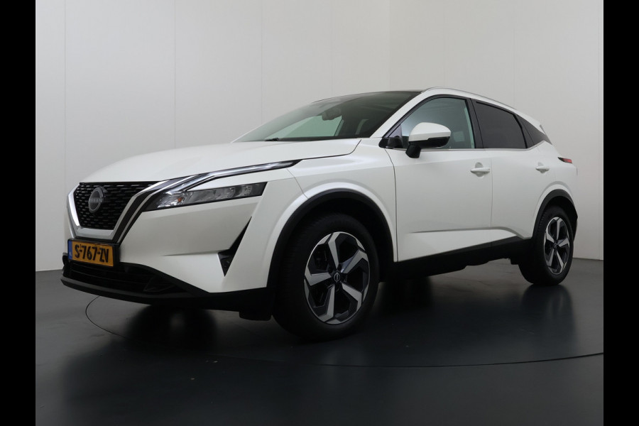 Nissan QASHQAI 1.3T 158PK MHEV Automaat Xtronic Panoramadak Trekhaak Adap.Cruise Navi Ecc 360°Camera Android Auto Apple Carplay Pdc N-Connecta Privacy Glas Lmv Full-Led DAB Bluetooth Lane Assist Rijstrooksensor Wifi Dealeronderhouden 1e Eigenaar Origineel Nederlandse Auto
