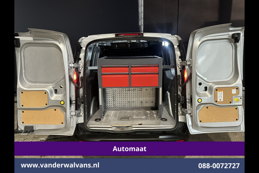 Ford Transit Connect 1.5 EcoBlue 120pk Automaat L2H1 Inrichting Euro6 Airco | 2x Zijdeur | 3-Zits | Camera | Navigatie | Cruisecontrol Apple Carplay, Android Auto, Stoelverwarming, Verwarmde voorruit, Parkeersensoren, Bijrijdersbank