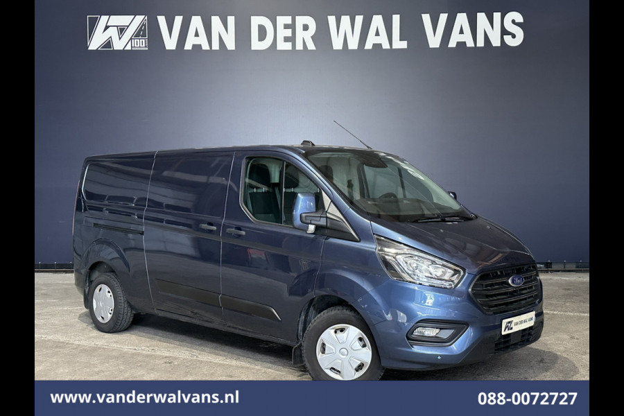 Ford Transit Custom 2.0 TDCI 131pk L2H1 Euro6 Airco | Camera | LED | Cruisecontrol | 2800kg Trekhaak Verwarmde voorruit, Parkeersensoren, Bijrijdersbank
