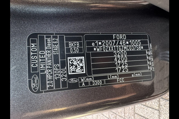 Ford Transit Custom 320 2.0 TDCI L2H1 Platinum Edition DC Camera Carplay Cruise Dodehoek Trekhaak 2x Schuifdeur