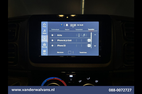 Fiat Ducato 2.2 MultiJet 140pk Bakwagen 222cm Hoog Laadklep Euro6 Airco | Camera | Cruisecontrol Bijrijdersbank, 3000kg trekvermogen