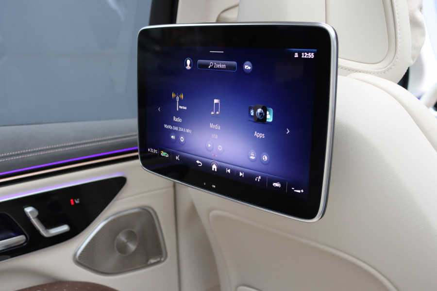 Mercedes-Benz EQS SUV 450+ AMG Line 108 kWh | Luchtvering | Hyperscreen | Achterasbesturing | Massage | Distronic+ | Entertainment Achter | Massage | Burmester | Verwarmd Stuurwiel | Tablet | HUD |