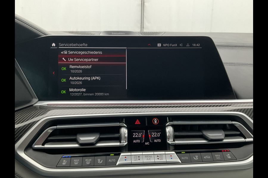 BMW X6 M Competition 626PK BTW Bowers&Wilkins Tanzanite Nachtzicht Massage Stoelverw+Koeling Trekhaak