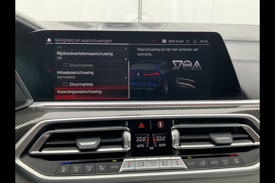 BMW X6 M Competition 626PK BTW Bowers&Wilkins Tanzanite Nachtzicht Massage Stoelverw+Koeling Trekhaak