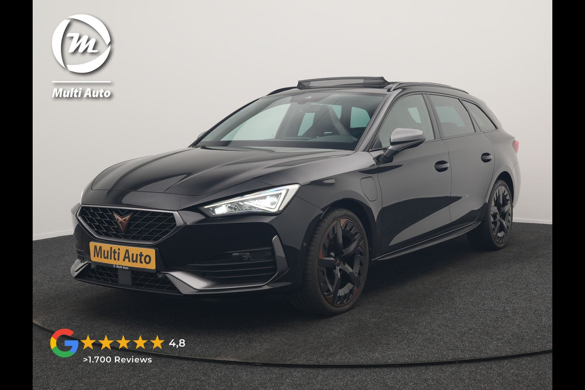CUPRA Leon Sportstourer 1.4 e-Hybrid VZ Copper Edition PHEV 245pk Dealer O.H. | Panodak | Adaptive Cruise | Camera | Lederen Sportstoelen Memory & Verwarmd | Sfeerverlichting | Stuur Verwarmd | Apple Carplay | Keyless | Blis | Navigatie | DAB | Plug In Hybrid |