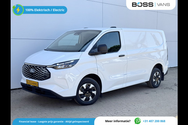 Ford E-Transit Custom 71kWh 140PK Elektrisch 344km WLTP 2300kg Trekvermogen BEV Snelladen Stoel + Stuur verwarming LED Adaptieve Cruise Camera Carplay Parkeersensoren v+a