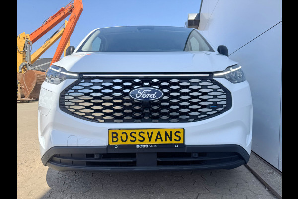 Ford E-Transit Custom 71kWh 140PK Elektrisch 344km WLTP 2300kg Trekvermogen BEV Snelladen Stoel + Stuur verwarming LED Adaptieve Cruise Camera Carplay Parkeersensoren v+a