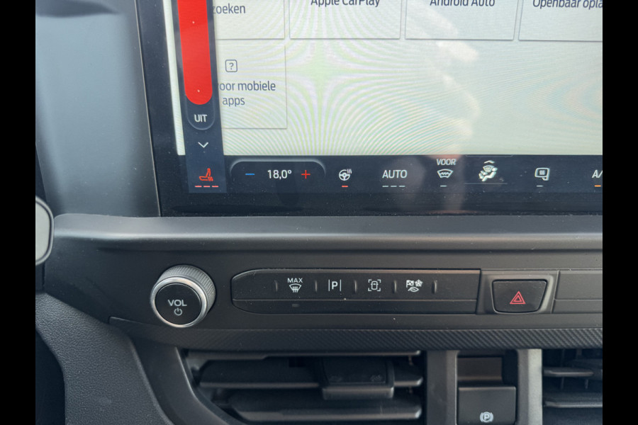 Ford E-Transit Custom 71kWh 140PK Elektrisch 344km WLTP 2300kg Trekvermogen BEV Snelladen Stoel + Stuur verwarming LED Adaptieve Cruise Camera Carplay Parkeersensoren v+a