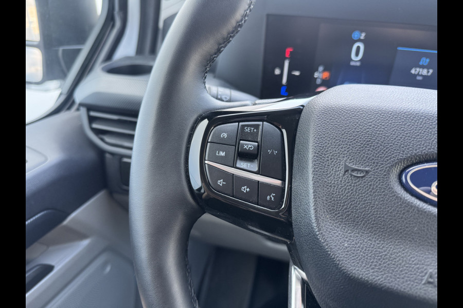 Ford E-Transit Custom 71kWh 140PK Elektrisch 344km WLTP 2300kg Trekvermogen BEV Snelladen Stoel + Stuur verwarming LED Adaptieve Cruise Camera Carplay Parkeersensoren v+a