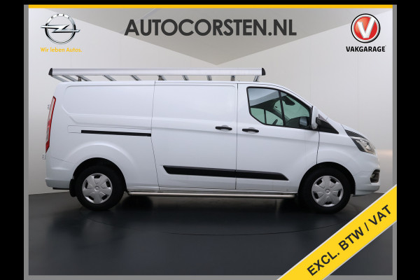 Ford Transit Custom 340 2.0TDCI 130PK L2H1 Sortimo Inperiaal+Ladder Trekhaak Cruise Control Airco Stoelverwarming Pdc Trend Betonplex Vloer Wandbetimmering Inbouwkasten Led