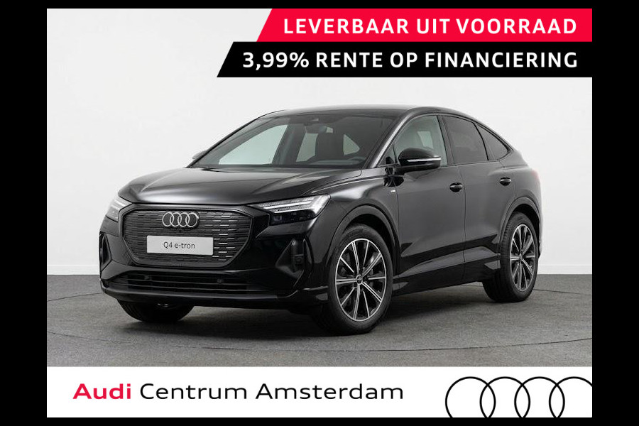 Audi Q4 Sportback e-tron 45 S edition Competition 82 kWh 286 pk | Assistentiepakket plus | Optiekpakket zwart plus | Ambient lichtpakket | Stoelverwarming voor |