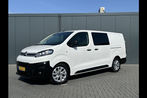 Citroën Jumpy 2.0 BlueHDI 180 PK / AUTOMAAT / L3H1 / DUBBEL CABINE / 2x SCHUIFDEUR / TREKHAAK / CAMERA / BLIND SPOT / ECC / CRUISE / 6 PERSOON