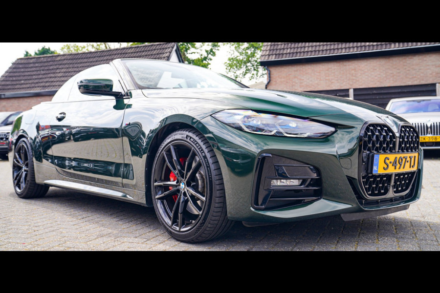 BMW 4 Serie Cabrio 430i High Executive |Sanremo green | LaserLED | Stoelkoeling | Camera | Nekverwarming | Carbon