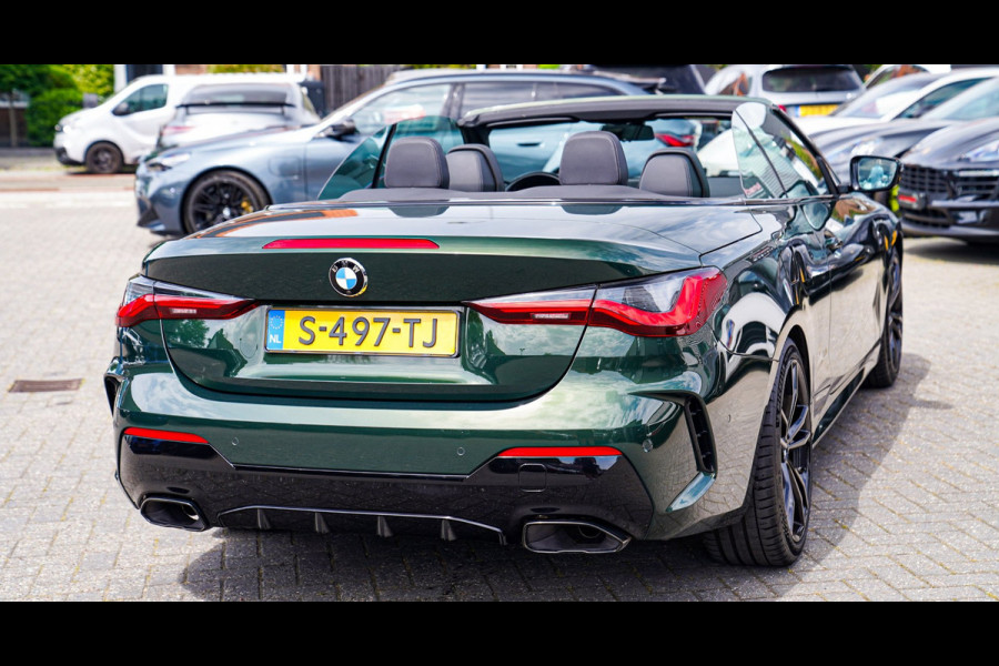 BMW 4 Serie Cabrio 430i High Executive |Sanremo green | LaserLED | Stoelkoeling | Camera | Nekverwarming | Carbon