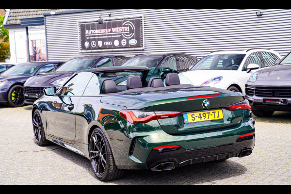 BMW 4 Serie Cabrio 430i High Executive |Sanremo green | LaserLED | Stoelkoeling | Camera | Nekverwarming | Carbon