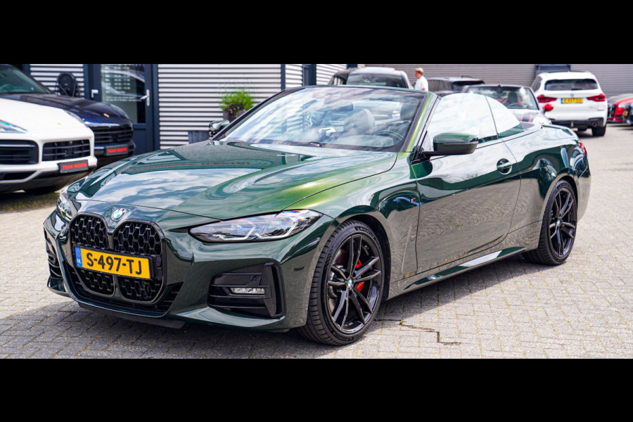 BMW 4 Serie Cabrio 430i High Executive |Sanremo green | LaserLED | Stoelkoeling | Camera | Nekverwarming | Carbon