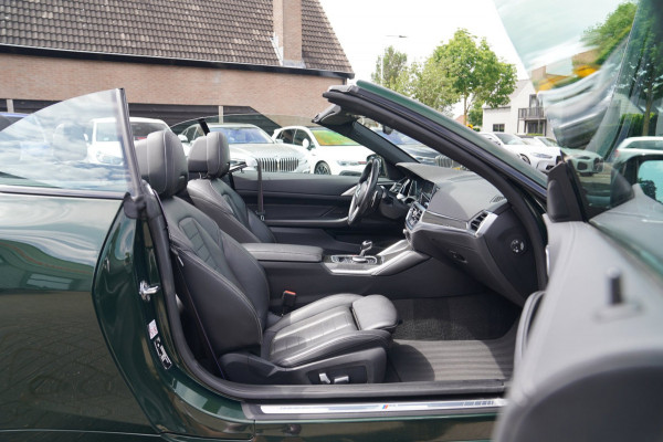 BMW 4 Serie Cabrio 430i High Executive |Sanremo green | LaserLED | Stoelkoeling | Camera | Nekverwarming | Carbon