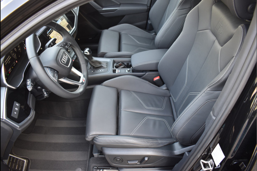 Audi Q3 Sportback 45 TFSI e S-Line 245 Pk Pano Memory Sfeer Keyless Vol Leder 360 Camera 19 Inch