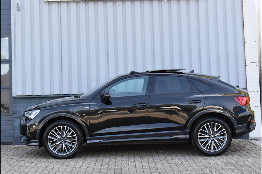 Audi Q3 Sportback 45 TFSI e S-Line 245 Pk Pano Memory Sfeer Keyless Vol Leder 360 Camera 19 Inch