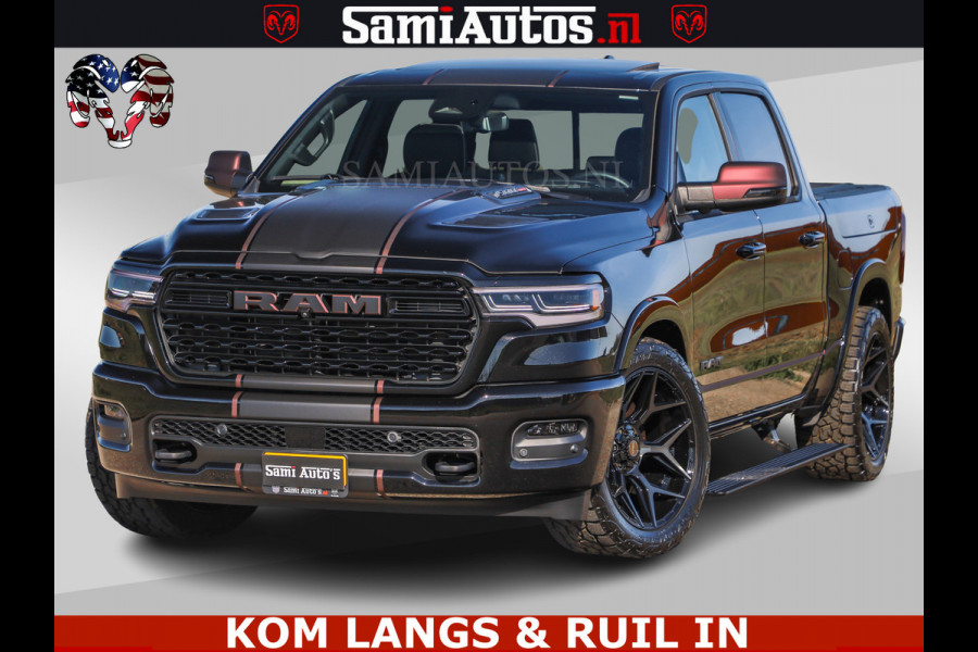 Dodge Ram Limited H.O 540HP 706Nm | Massage + Full Option | De Meest Luxe en Volle Pick-Up in zijn Klasse | Comfortabele Dubbele Cabine met Royale 5 Zitplaatsen | BPM vrij | Nu Leverbaar uit Voorraad | Voorraad Nr 2304 - 8540